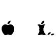 Sticker Mac evolution de la pomme - ambiance-sticker.com